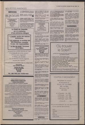 Le Soleil de Colombie, March 30, 1990, page 23