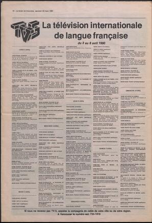 Le Soleil de Colombie, March 30, 1990, page 16
