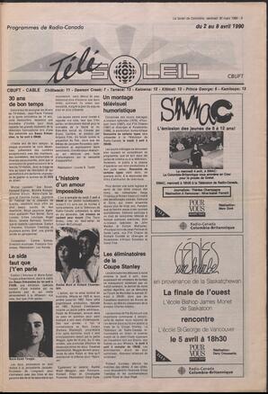 Le Soleil de Colombie, March 30, 1990, page 9
