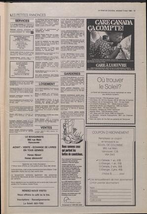Le Soleil de Colombie, March 2, 1990, page 19