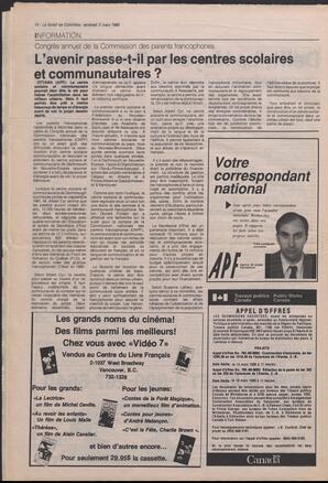 Le Soleil de Colombie, March 2, 1990, page 14