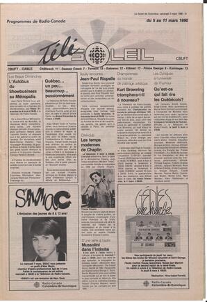 Le Soleil de Colombie, March 2, 1990, page 9