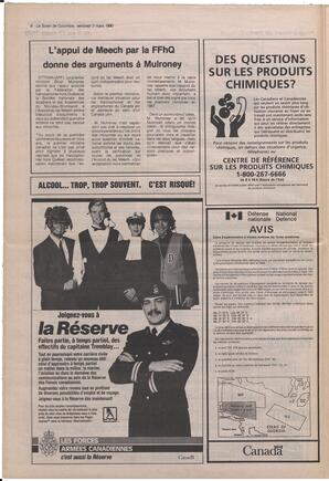 Le Soleil de Colombie, March 2, 1990, page 8