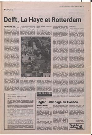 Le Soleil de Colombie, February 23, 1990, page 13