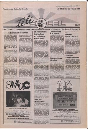Le Soleil de Colombie, February 23, 1990, page 9