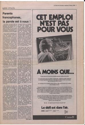 Le Soleil de Colombie, February 23, 1990, page 7