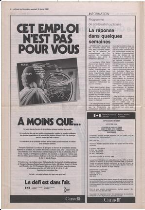 Le Soleil de Colombie, February 16, 1990, page 6