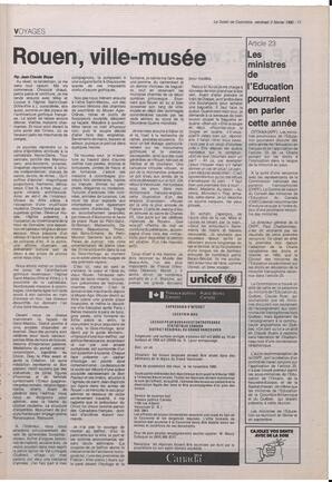 Le Soleil de Colombie, February 2, 1990, page 11