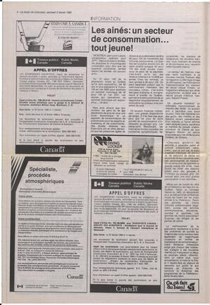 Le Soleil de Colombie, February 2, 1990, page 4