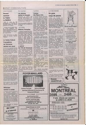 Le Soleil de Colombie, February 2, 1990, page 3