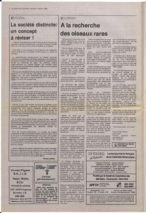 Le Soleil de Colombie, February 2, 1990, page 2