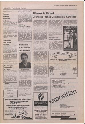 Le Soleil de Colombie, January 26, 1990, page 3