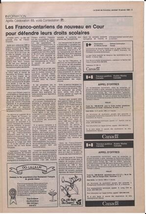 Le Soleil de Colombie, January 19, 1990, page 5
