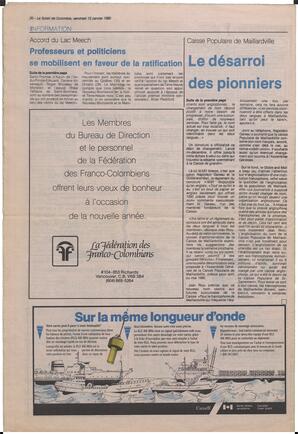 Le Soleil de Colombie, January 12, 1990, page 20