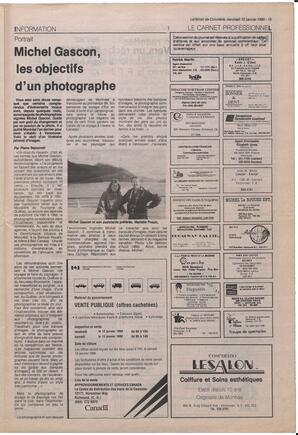 Le Soleil de Colombie, January 12, 1990, page 15