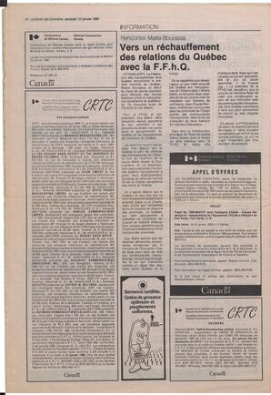 Le Soleil de Colombie, January 12, 1990, page 14