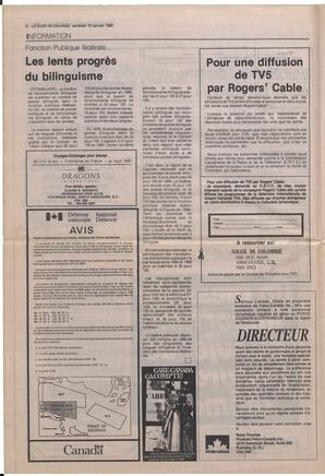 Le Soleil de Colombie, January 12, 1990, page 6