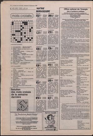 Le Soleil de Colombie, December 22, 1989, page 26