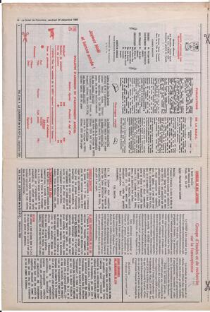 Le Soleil de Colombie, December 22, 1989, page 14