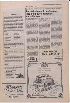 Le Soleil de Colombie, December 22, 1989, page 7