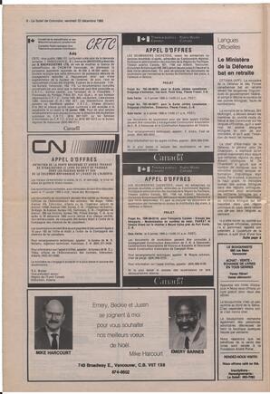 Le Soleil de Colombie, December 22, 1989, page 6