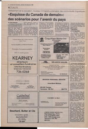 Le Soleil de Colombie, December 22, 1989, page 4
