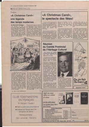 Le Soleil de Colombie, December 15, 1989, page 14