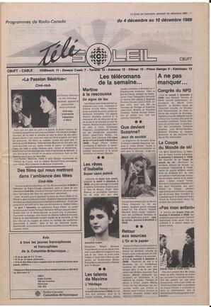 Le Soleil de Colombie, December 1, 1989, page 7