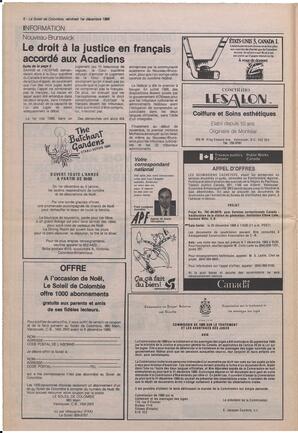 Le Soleil de Colombie, December 1, 1989, page 6