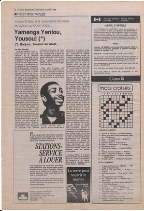 Le Soleil de Colombie, November 24, 1989, page 14