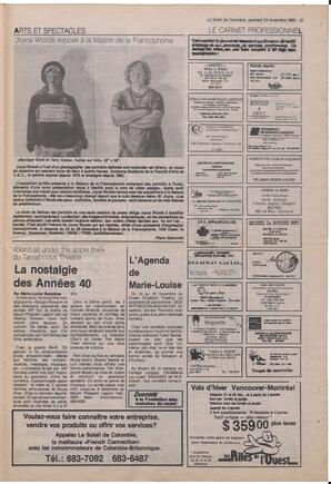 Le Soleil de Colombie, November 24, 1989, page 13