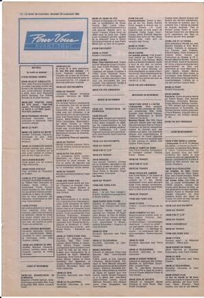 Le Soleil de Colombie, November 24, 1989, page 12