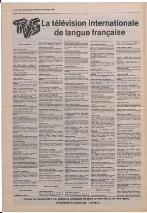 Le Soleil de Colombie, November 24, 1989, page 6
