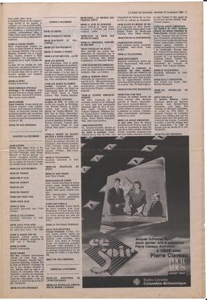 Le Soleil de Colombie, November 24, 1989, page 5