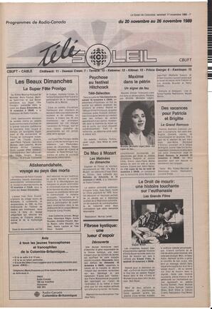 Le Soleil de Colombie, November 17, 1989, page 7