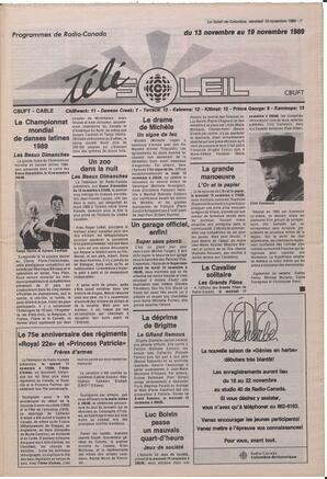 Le Soleil de Colombie, November 10, 1989, page 7