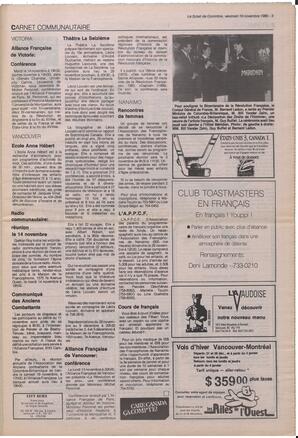 Le Soleil de Colombie, November 10, 1989, page 3