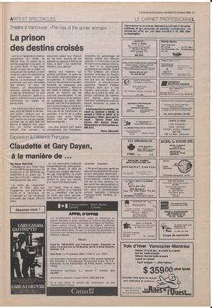 Le Soleil de Colombie, October 27, 1989, page 29