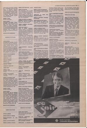 Le Soleil de Colombie, October 20, 1989, page 9