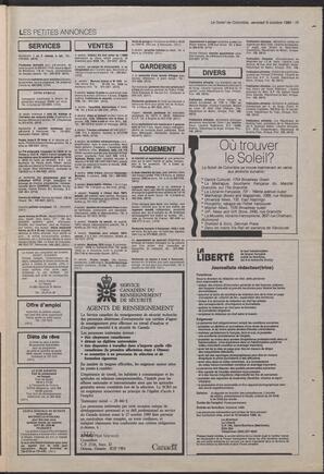 Le Soleil de Colombie, October 6, 1989, page 15