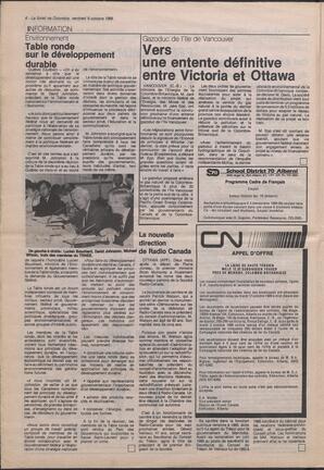 Le Soleil de Colombie, October 6, 1989, page 6