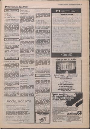 Le Soleil de Colombie, October 6, 1989, page 3