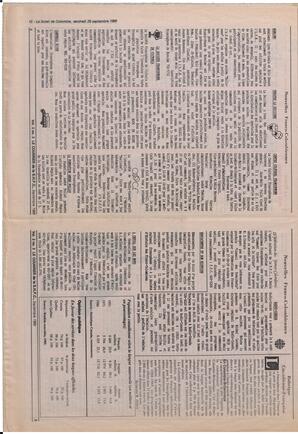 Le Soleil de Colombie, September 29, 1989, page 12