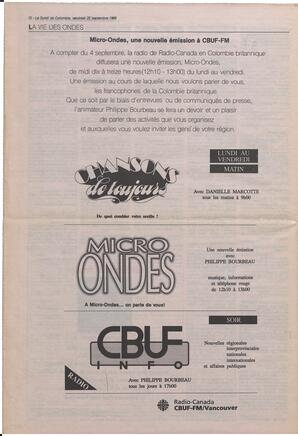 Le Soleil de Colombie, September 22, 1989, page 10