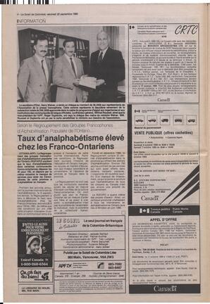 Le Soleil de Colombie, September 22, 1989, page 4