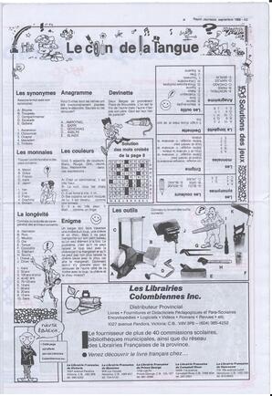 Le Soleil de Colombie, September 1, 1989, page 23