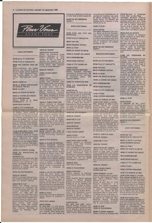 Le Soleil de Colombie, September 1, 1989, page 8