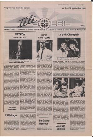 Le Soleil de Colombie, September 1, 1989, page 7