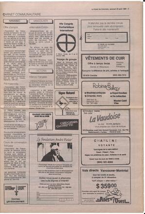 Le Soleil de Colombie, August 25, 1989, page 3