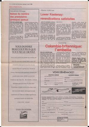 Le Soleil de Colombie, August 4, 1989, page 16